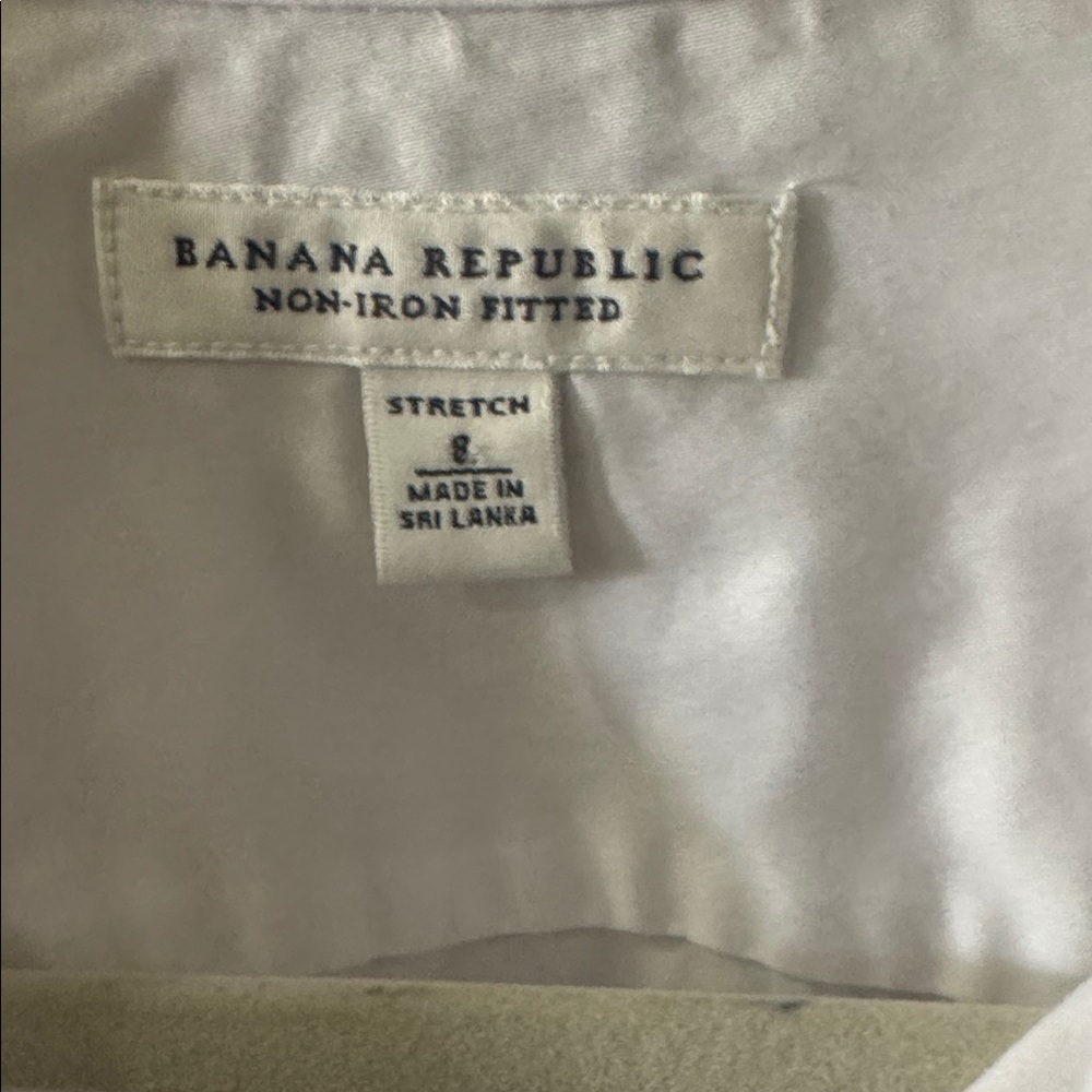 Banana Republic white Non-Iron Fitted Shirt - Picture 2 of 5